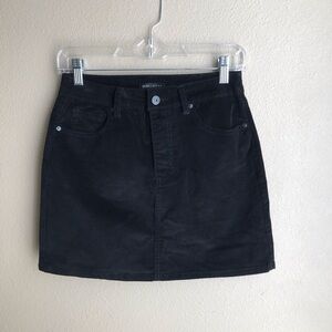 Black Corduroy High-Rise Mini Skirt Vanilla Star 5